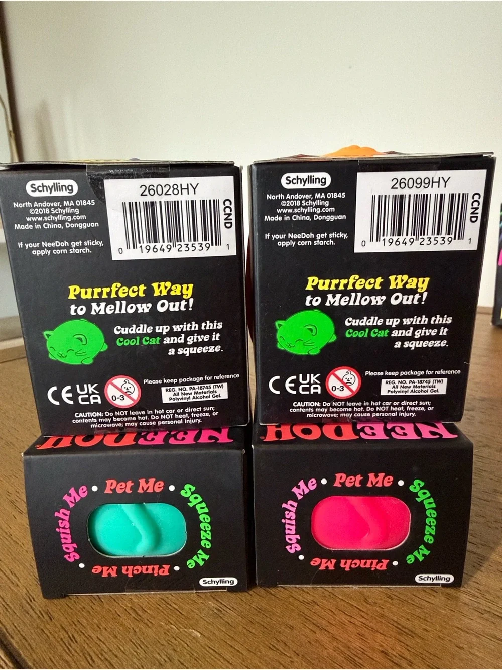 NeeDoh Cool Cats Bundle (4) - Ships Fast